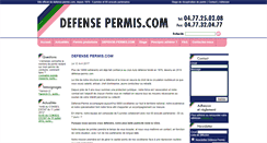 Desktop Screenshot of defense-permis.com